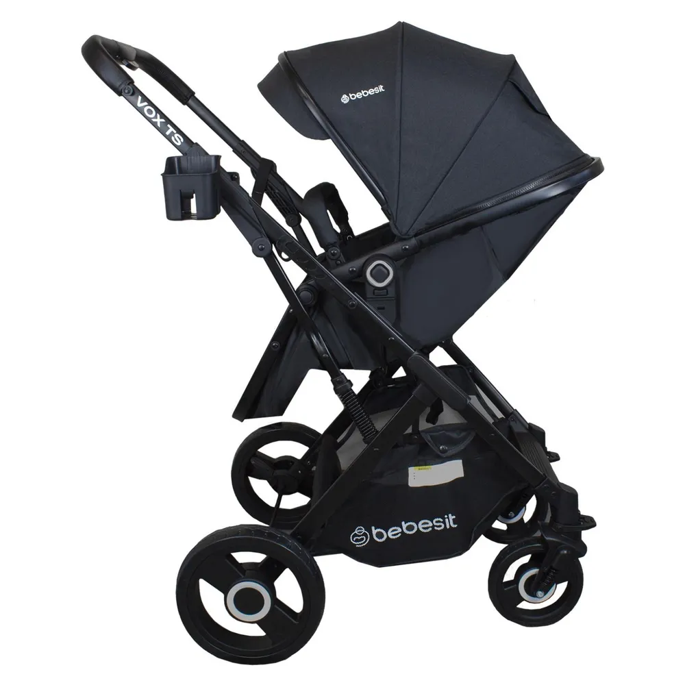 Coche Cuna Paseo Vox Negro, foto 4