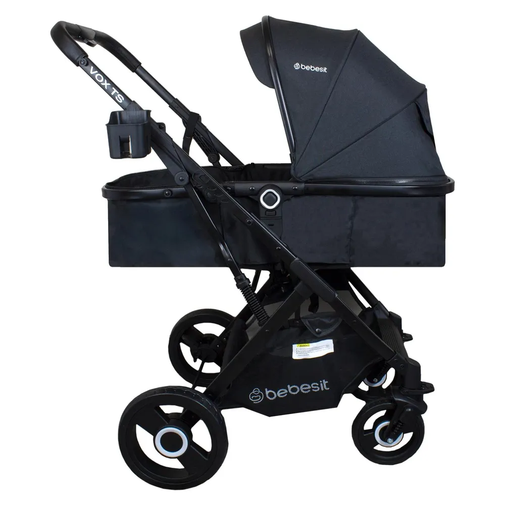 Coche Cuna Paseo Vox Negro, foto 6