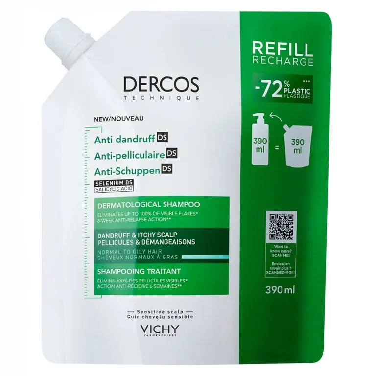 Dercos Shampoo Anti-Caspa DS ECO-Refill 390 ml