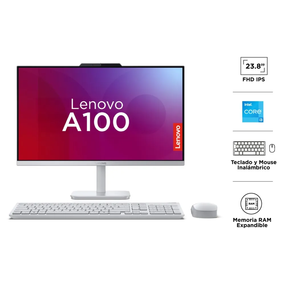 Lenovo IdeaCentre A100 Intel Core i3 N305 8GB 512GB 24", foto 2