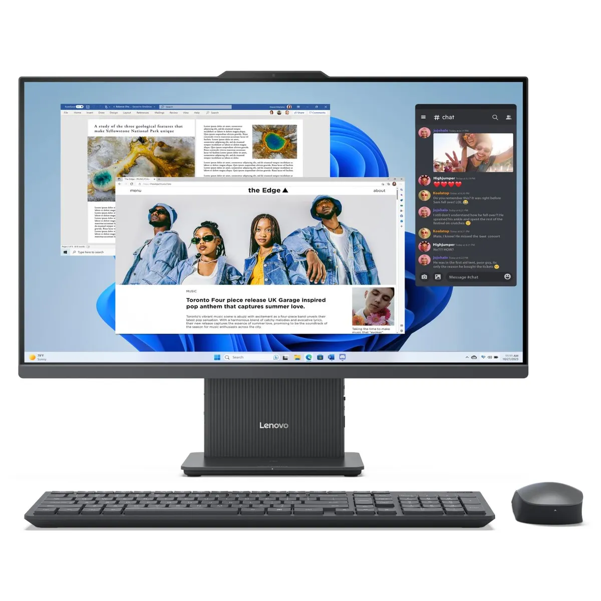 LENOVO - All in One Intel Core i7 13620H 16GB RAM 1TB SSD 27" FHD Lenovo + Teclado y Mouse