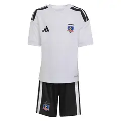 ADIDAS - Conjunto Local Colo-Colo 2026 Niño