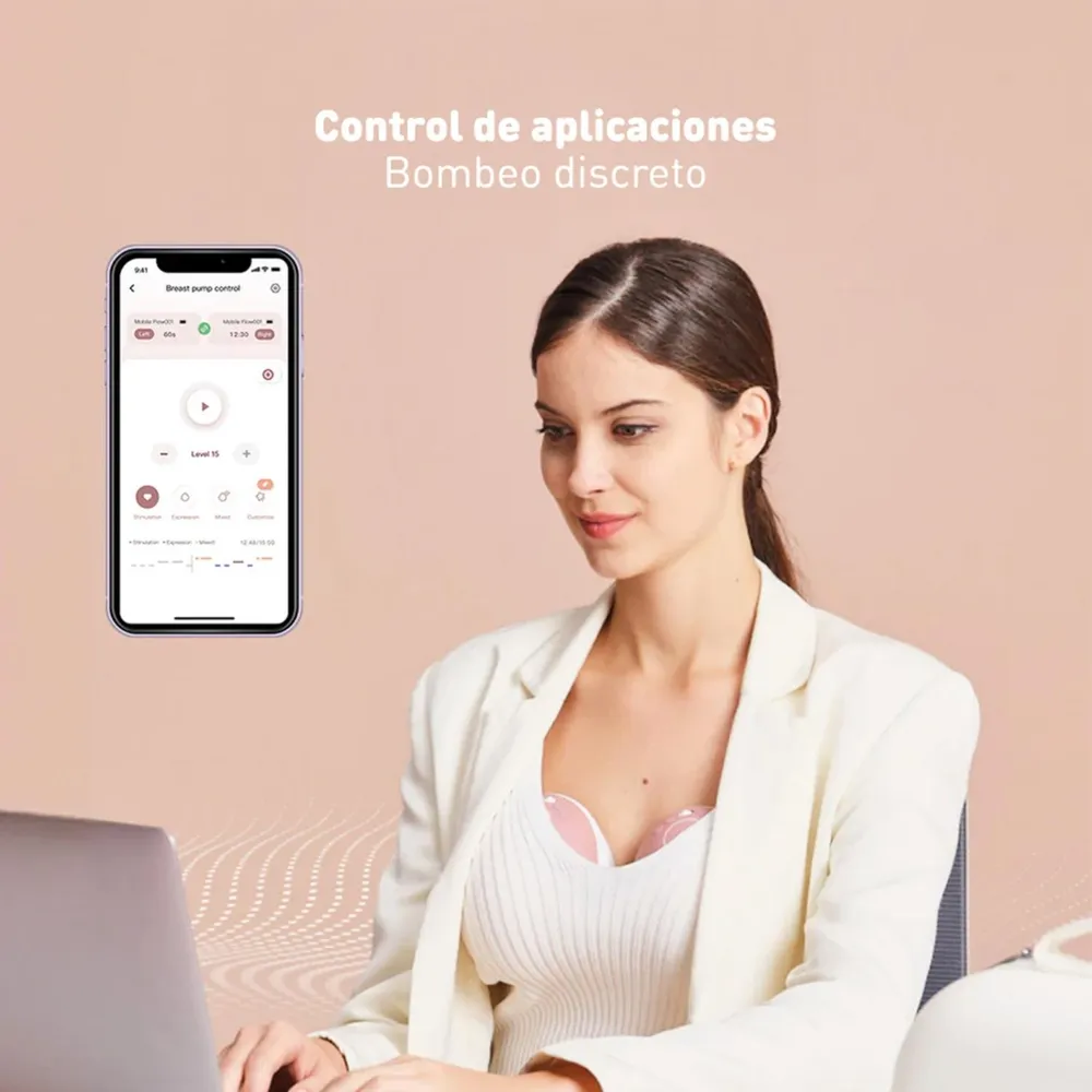 Extractor De Leche Eléctrico Doble M9 Manos Libres, foto 5