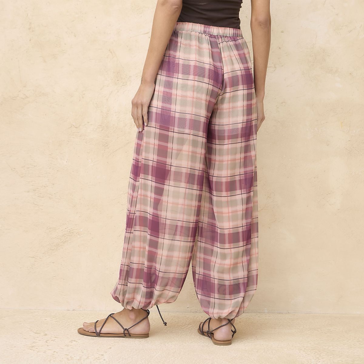 BASEMENT - Pantalón Balloon Tiro Medio Mujer Basement