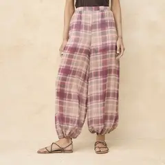 BASEMENT - Pantalón Balloon Tiro Medio Mujer