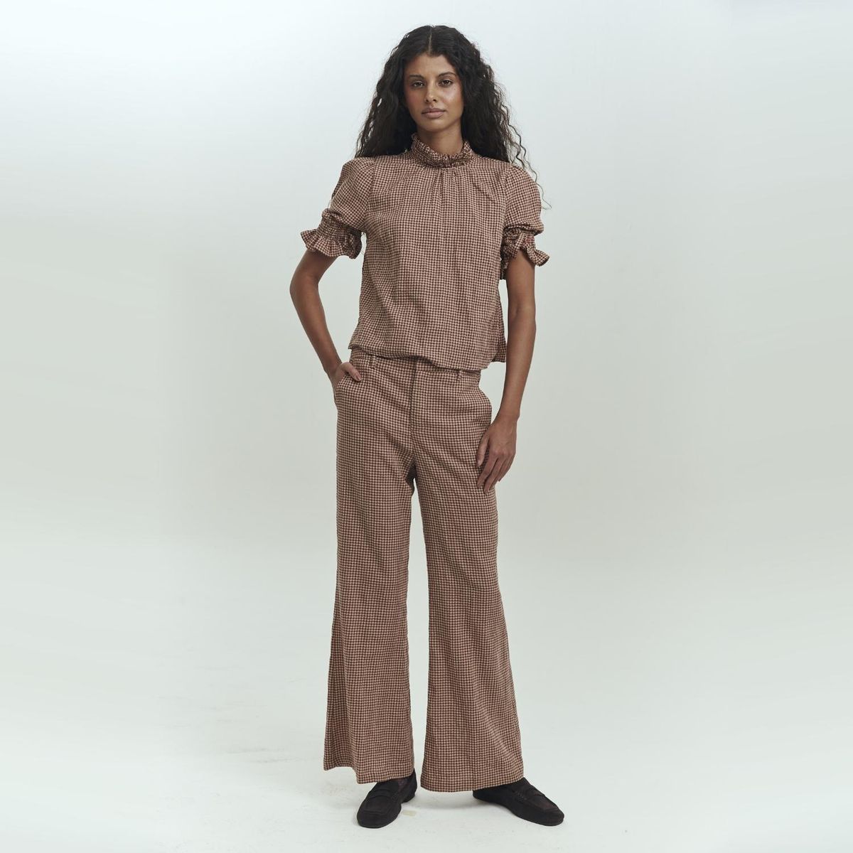 BRICK LONDON - Pantalón Long Tiro Alto Mujer Brick London