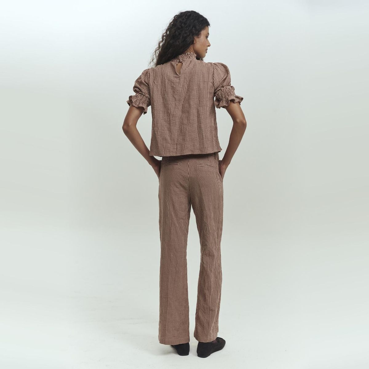 BRICK LONDON - Pantalón Long Tiro Alto Mujer Brick London