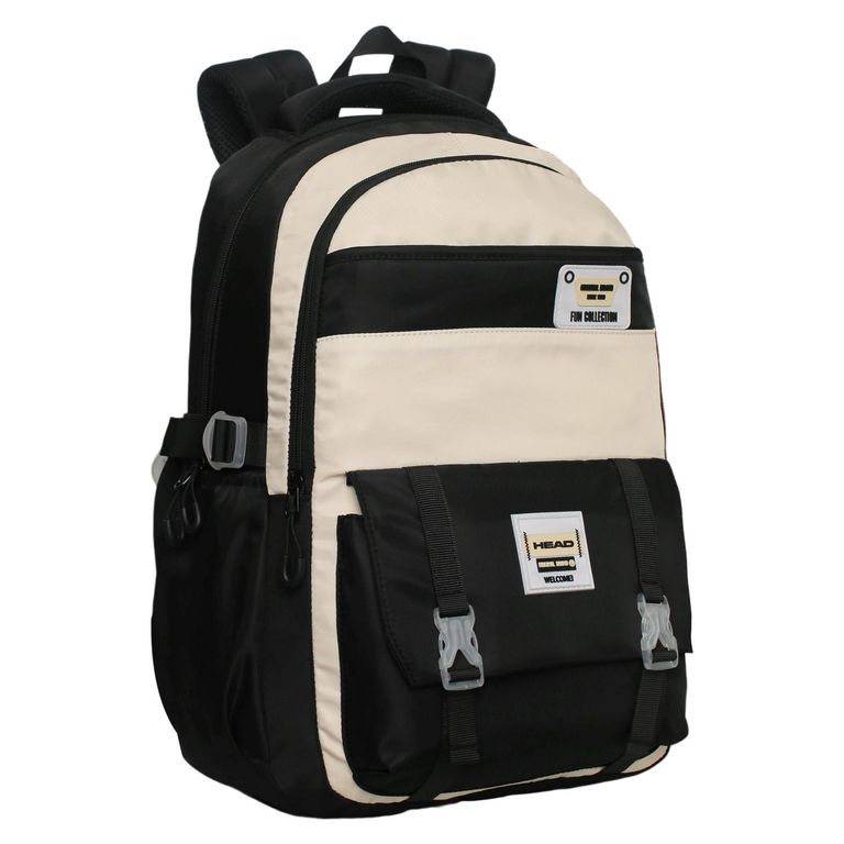 Mochila Venza Color Block Negro