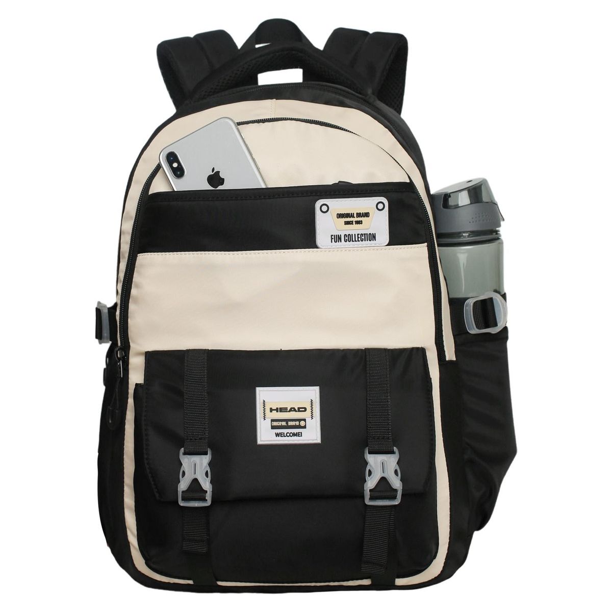 HEAD - Mochila Venza Color Block Negro Head