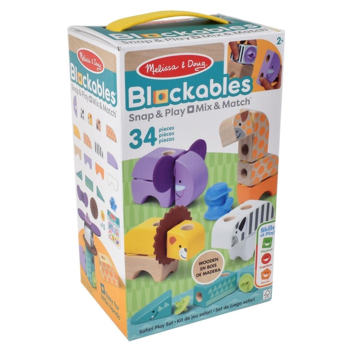 MELISSA & DOUG - Bloques Animales Safari Melissa & Doug