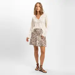 LOLITA LPK - Falda Mini Tiro Medio Mujer