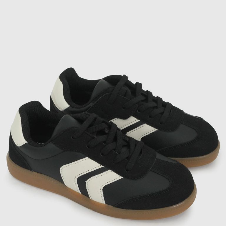 Zapatilla Unisex Niño Negro (28 a 38)