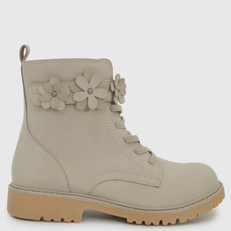 COLLOKY Botin Niña Beige (21 a 27)