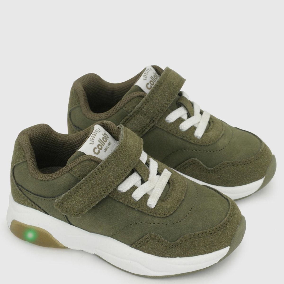 COLLOKY - Zapato Casual Niño Verde (21 A 27) Colloky