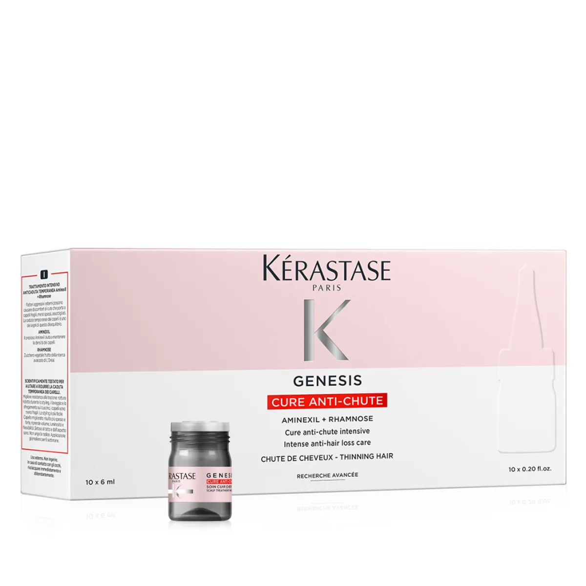KERASTASE - 10 Ampollas Anti-Caída Para Cabello Debilitado Genesis Cure Anti-Chute
