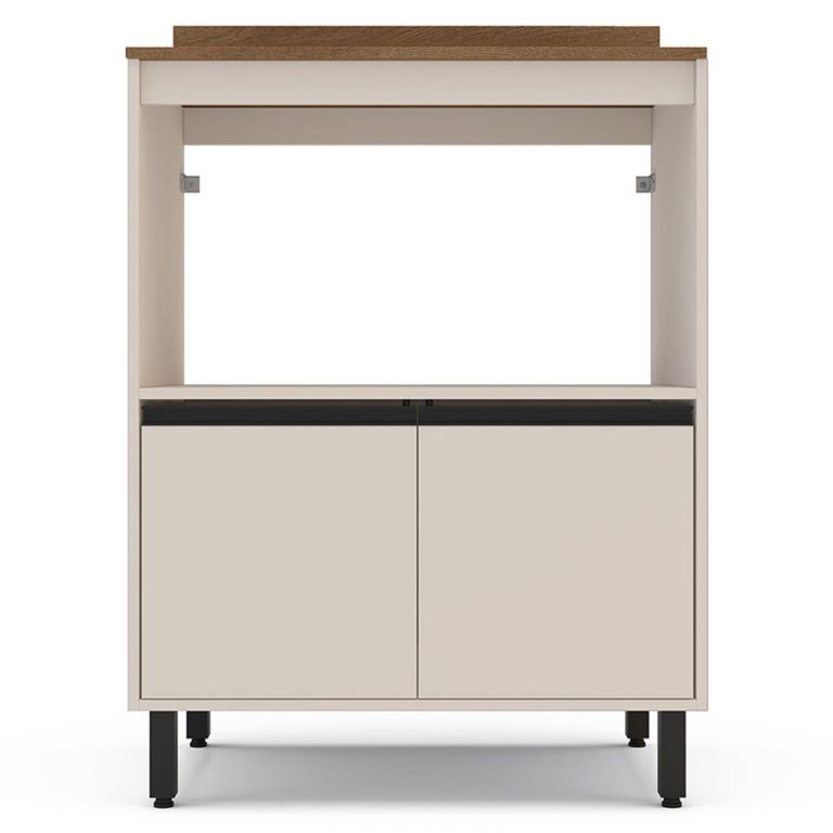 VEKKAHOME Mueble Base Koya 2 Puertas Beige