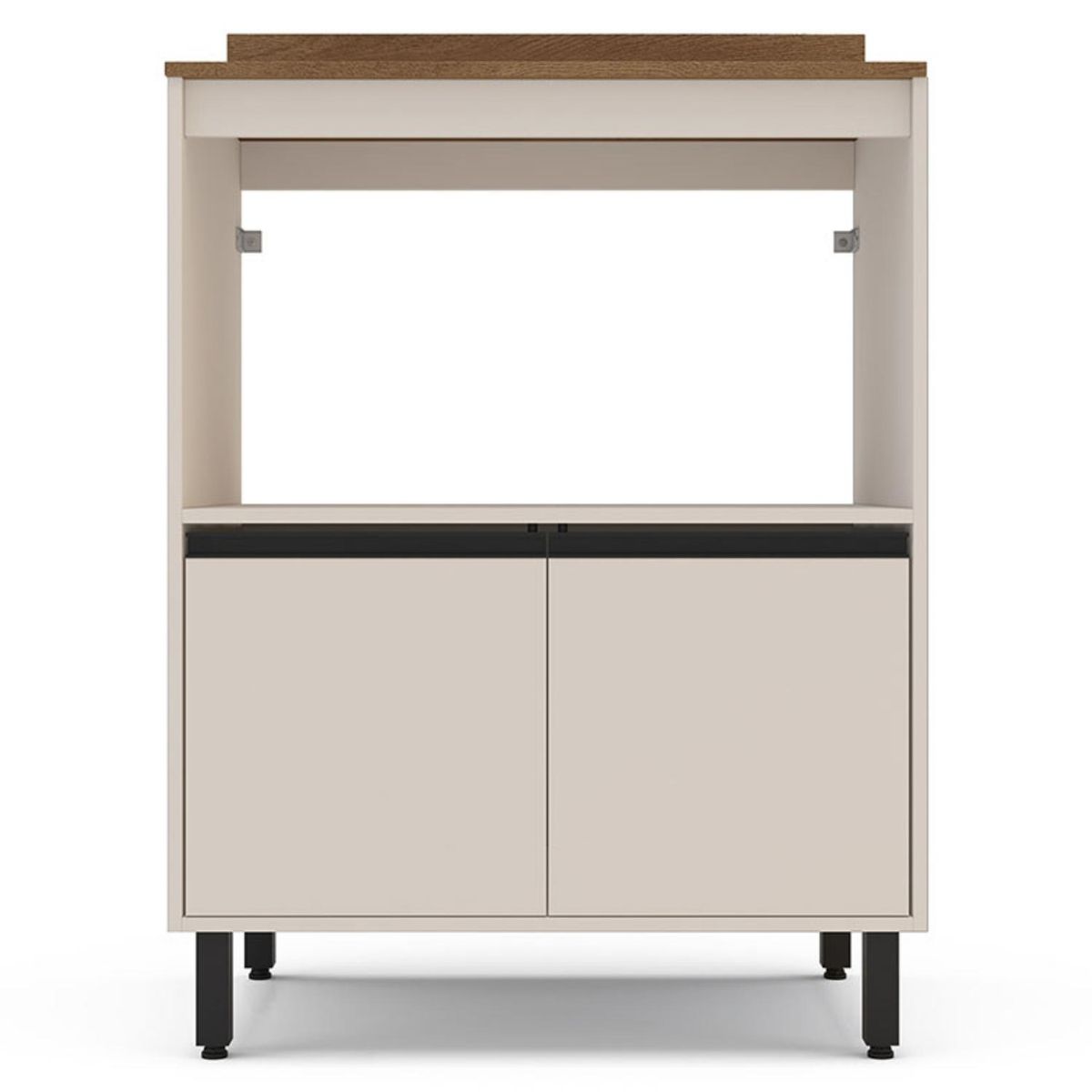 VEKKAHOME - Mueble Base Koya 2 Puertas Beige Vekkahome