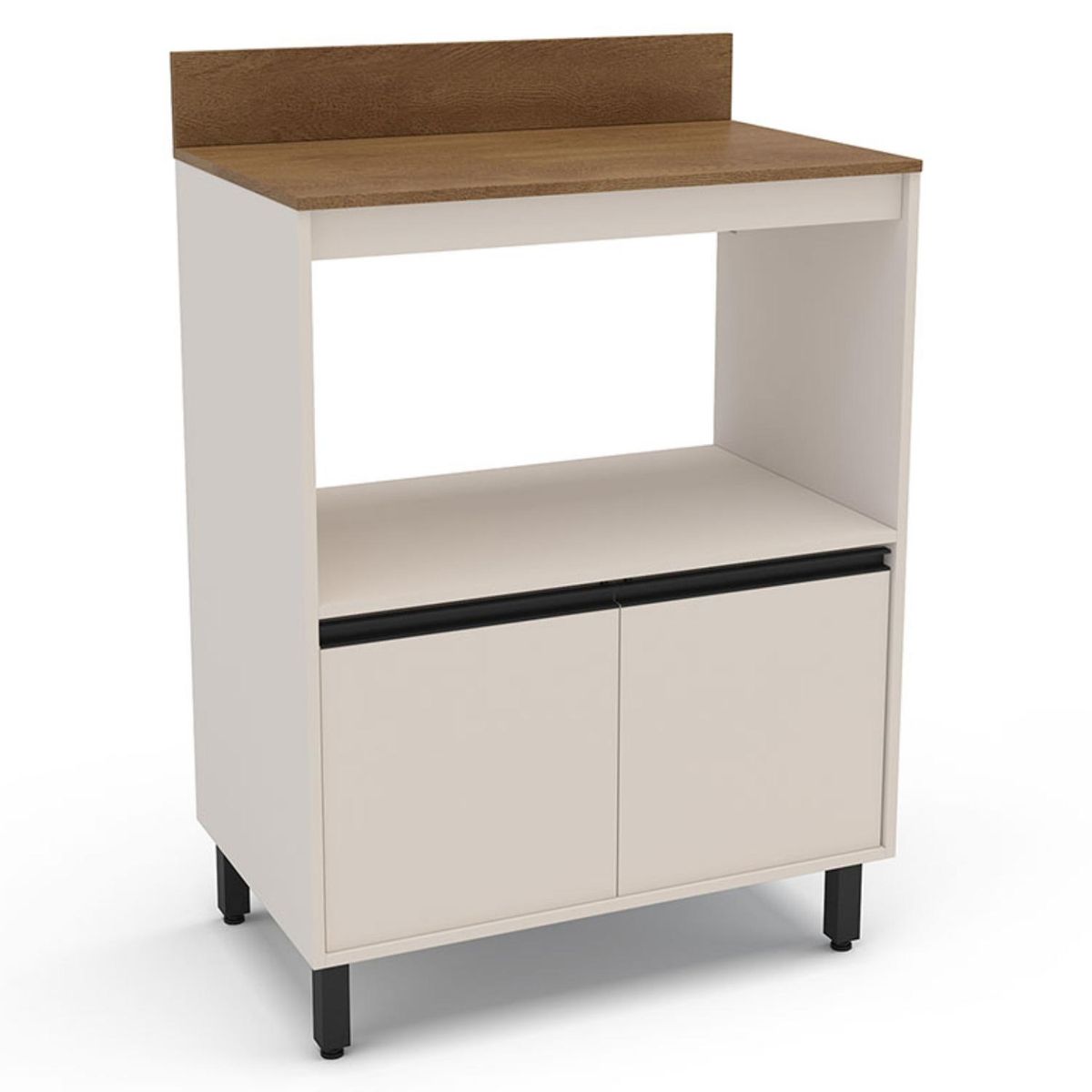 VEKKAHOME - Mueble Base Koya 2 Puertas Beige Vekkahome