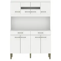 VEKKAHOME - Kit Cocina Laura Blanco 8 Puertas 2