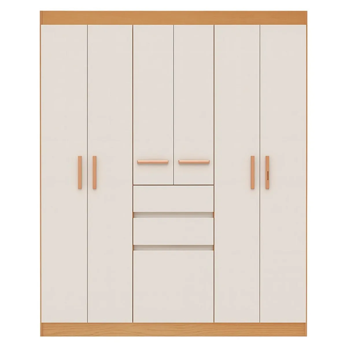 VEKKAHOME - Clóset Berna Blanco 7 Puertas 2 Cajones Vekkahome