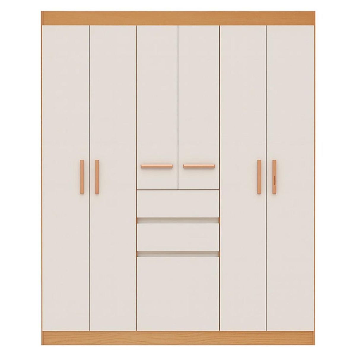 VEKKAHOME - Clóset Berna Blanco 7 Puertas 2 Cajones Vekkahome