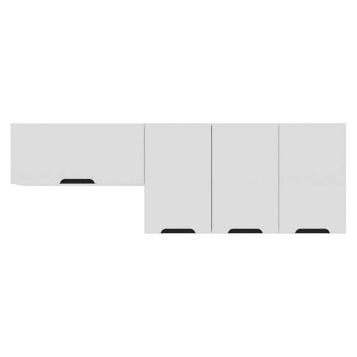 VEKKAHOME - Mueble Aereo Meena 4 Puertas Blanco Vekkahome