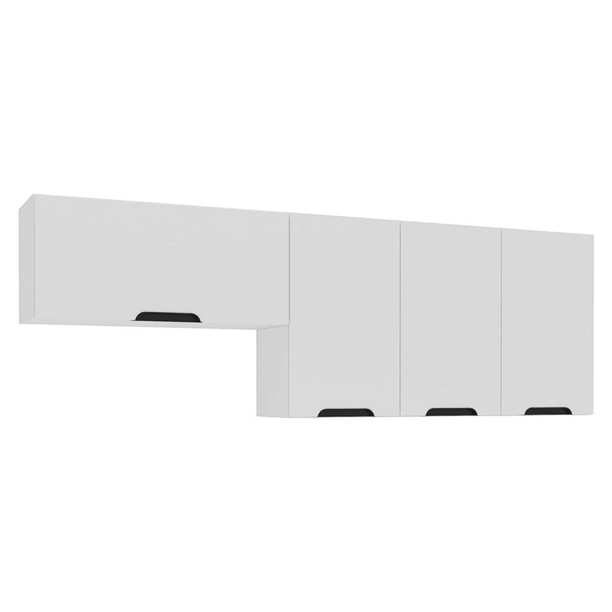 VEKKAHOME - Mueble Aereo Meena 4 Puertas Blanco Vekkahome