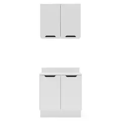 VEKKAHOME - Cocina Modular Meena 4 Puertas