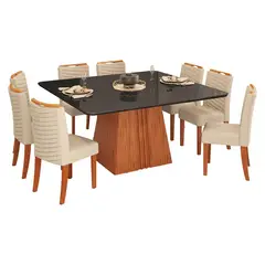 VEKKAHOME - Comedor 136 Italia Julia 8 Sillas