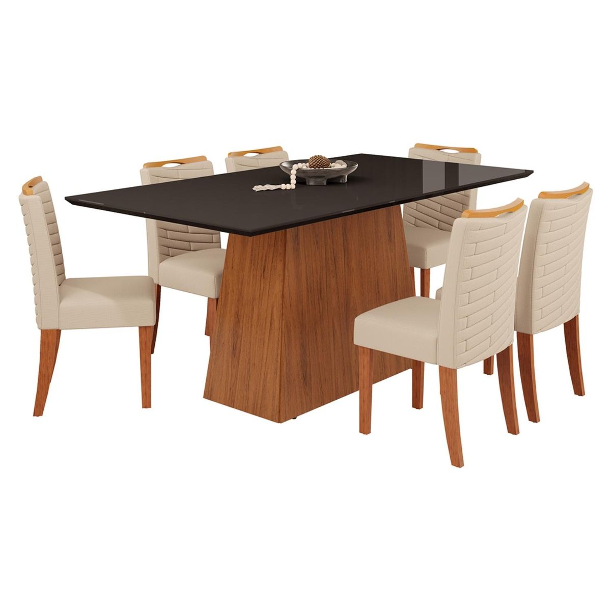 VEKKAHOME - Comedor 180 Dulce Julia 6 Sillas Vekkahome