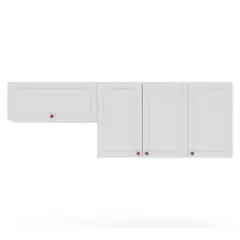 VEKKAHOME - Mueble Aereo Perola 4 Puertas