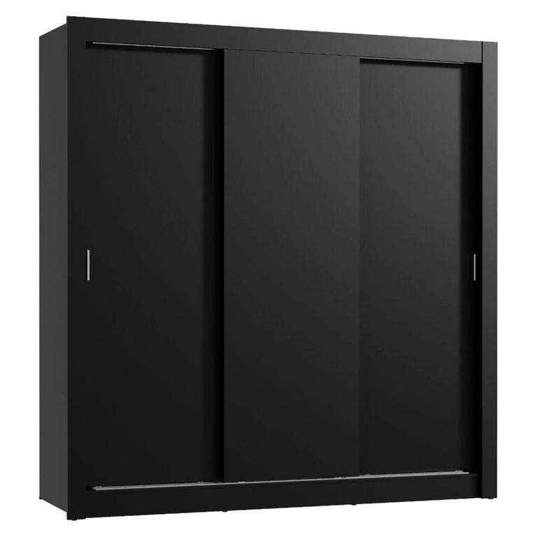 Clóset Mónaco Negro 3 Puertas