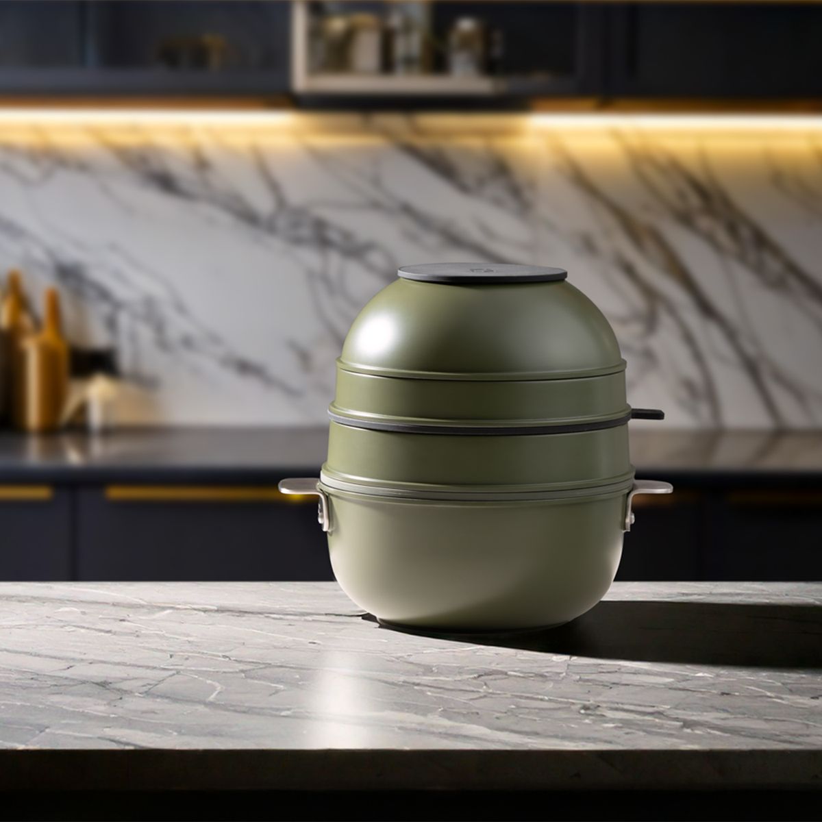 MASTERPRO - Batería De Cocina 10 Piezas Apilable Antiadherente SharePlay Masterpro