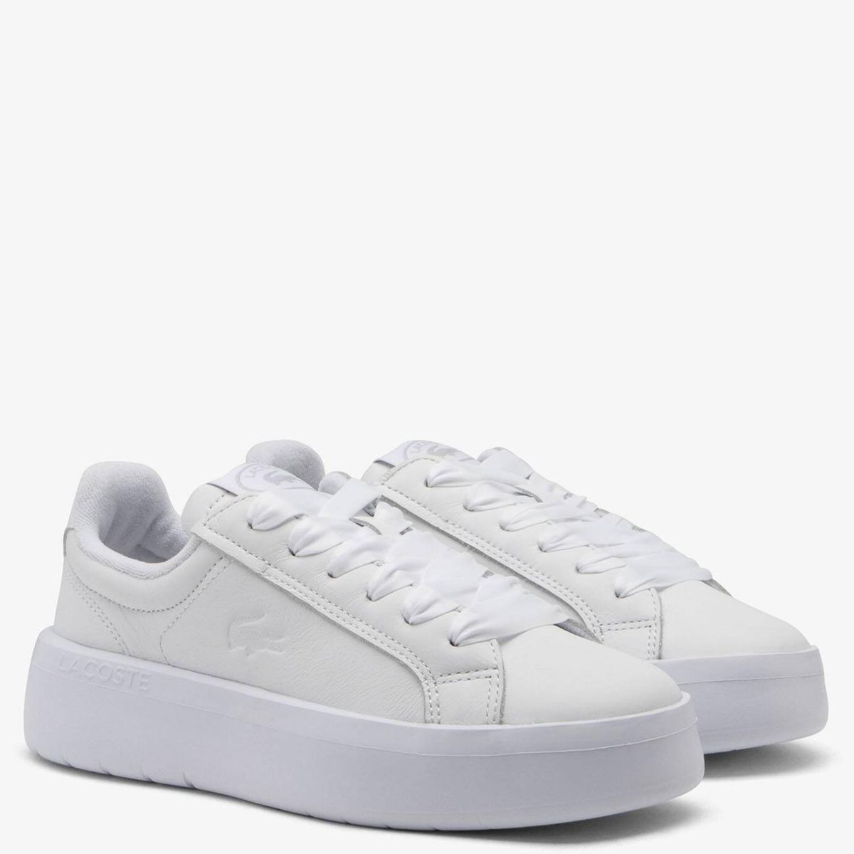 LACOSTE - Zapatilla Urbana Mujer Cuero Blanco Lacoste