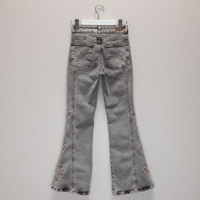 Imagen 2 del producto Jeans Flare Algodón Niña Gris