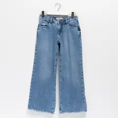 CACAO - Jeans High Waist Algodón Niña Azul