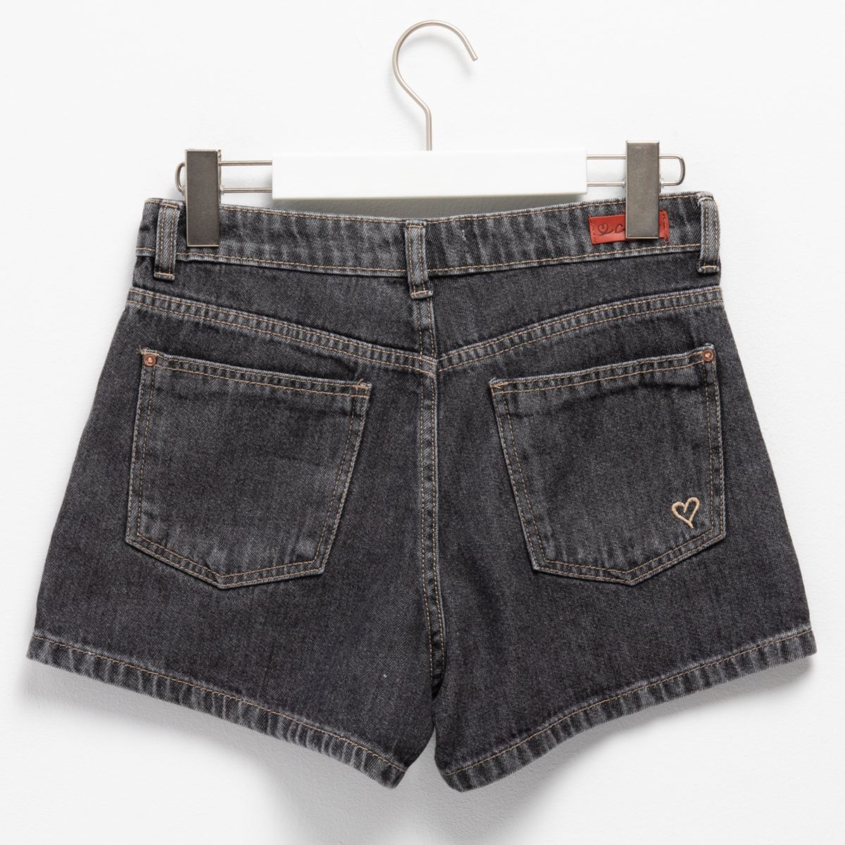 CACAO - Short Urbano Regular Fit Niña Negro Cacao