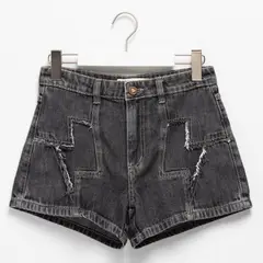 CACAO - Short Urbano Regular Fit Niña Negro