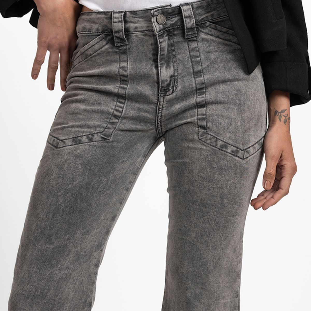 LOLITA LPK - Jeans Flare Rita Gris Gravillado Mujer Lolita LPK