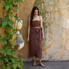 LA MURA - Falda Antonia Lino Mujer