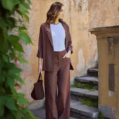 LA MURA - Blazer Valentina Lino Mujer