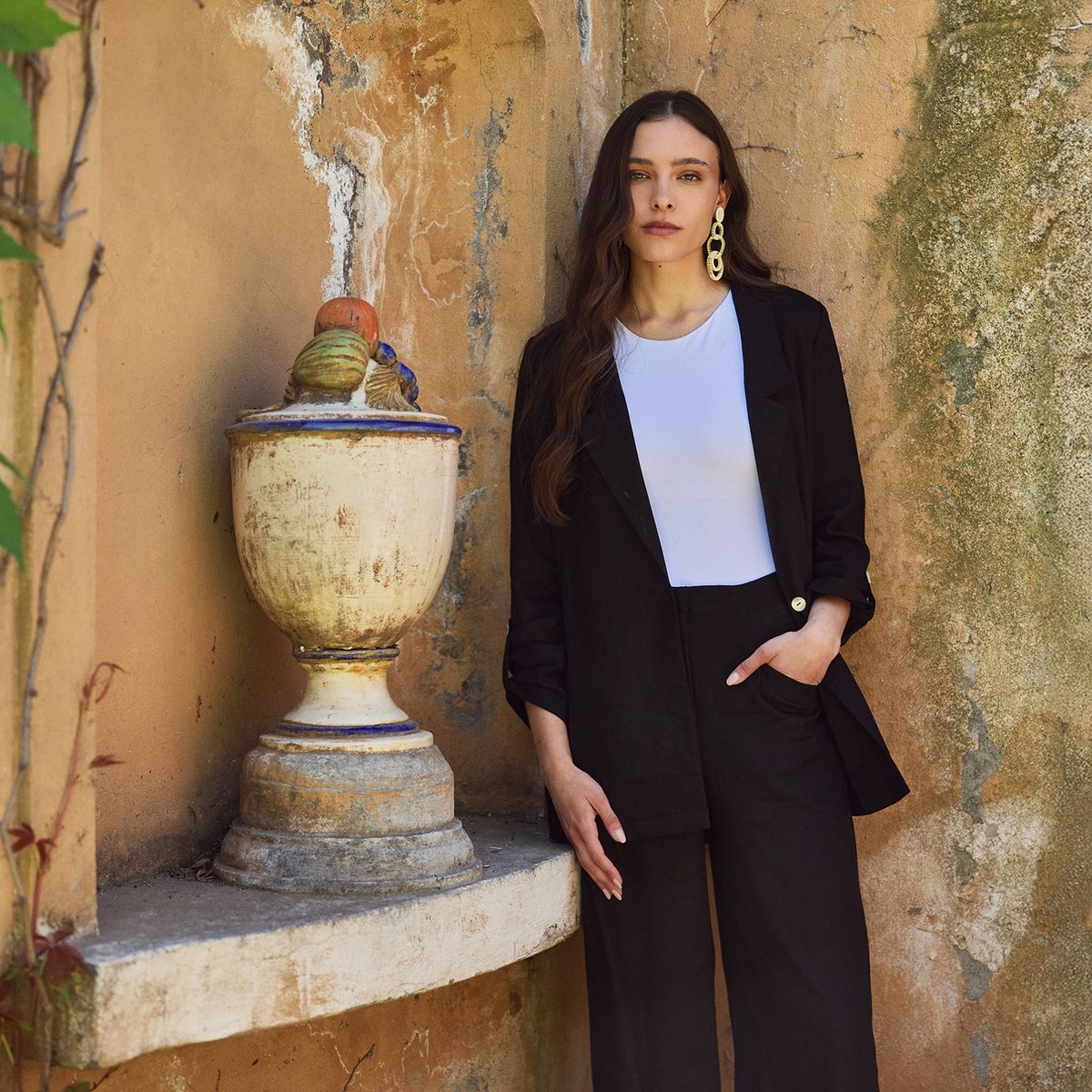 LA MURA - Blazer Valentina Lino Mujer La Mura