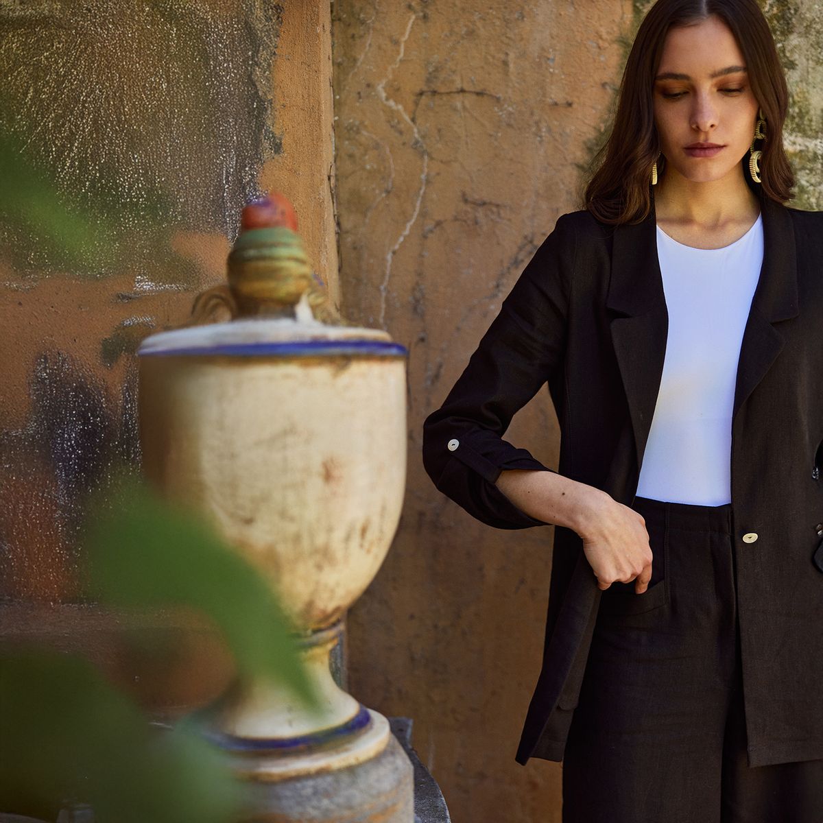 LA MURA - Blazer Valentina Lino Mujer La Mura