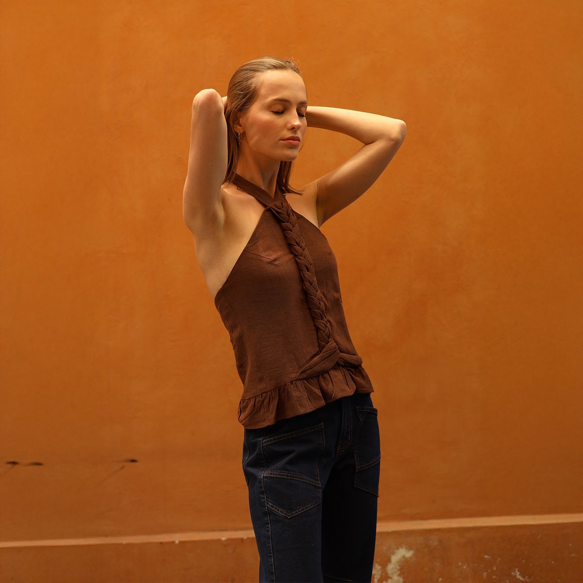 CALEDONIA LABEL - Blusa Lino Mujer Caledonia