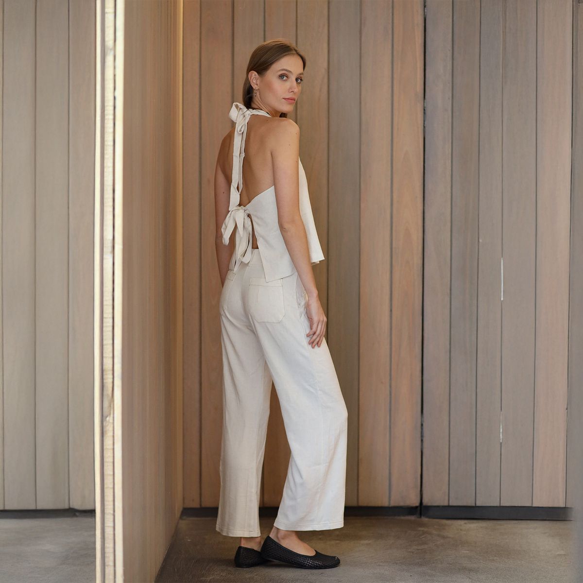 CALEDONIA LABEL - Pantalón Tiro Medio Mujer Caledonia