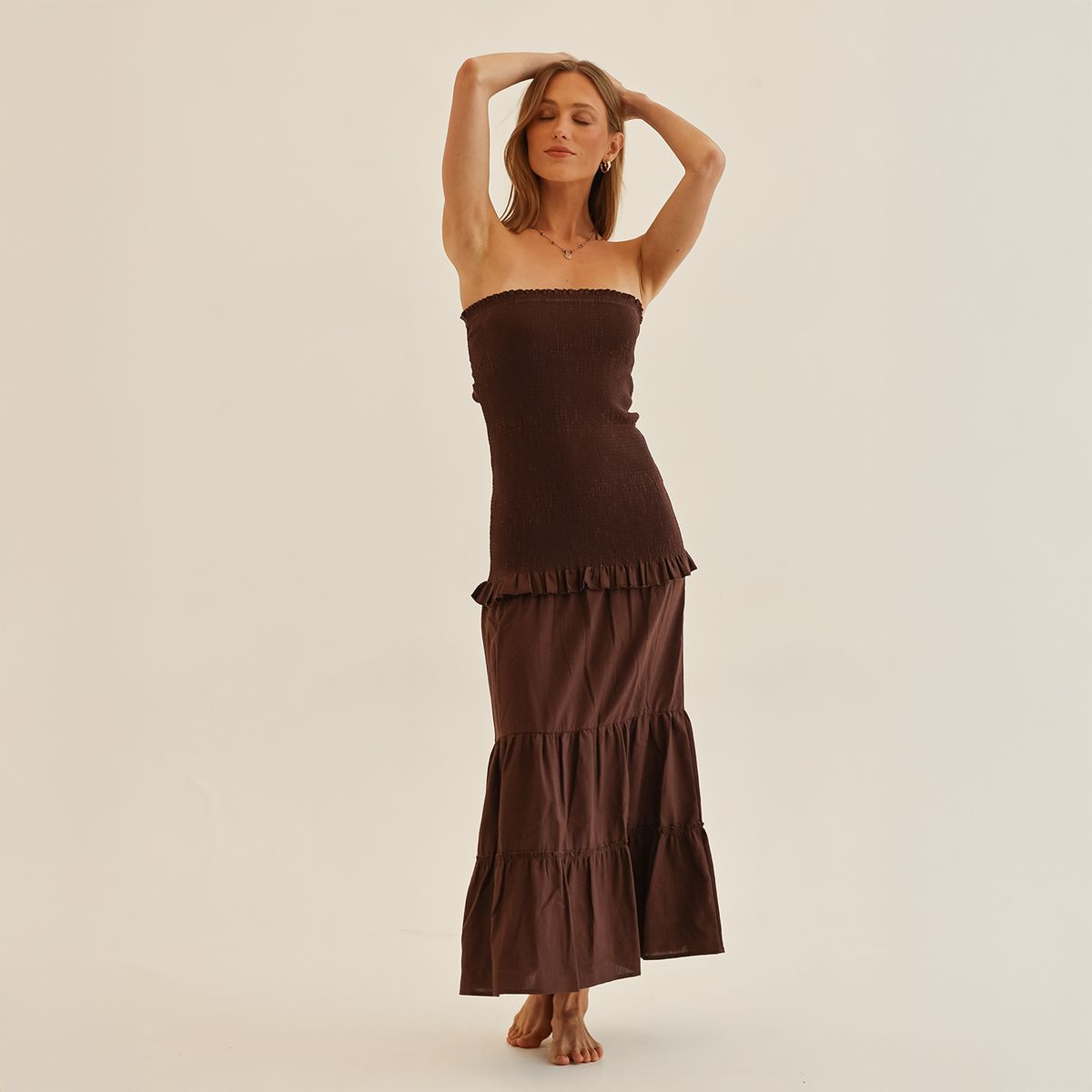 CALEDONIA LABEL - Vestido Maxi Lino Mujer Caledonia