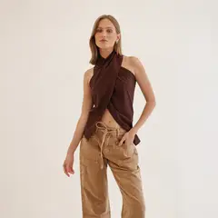 CALEDONIA - Blusa Lino Mujer