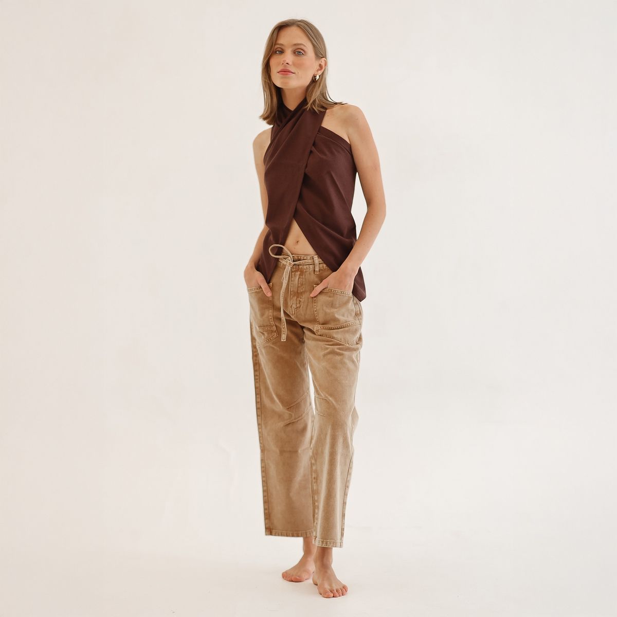 CALEDONIA LABEL - Blusa Lino Mujer Caledonia