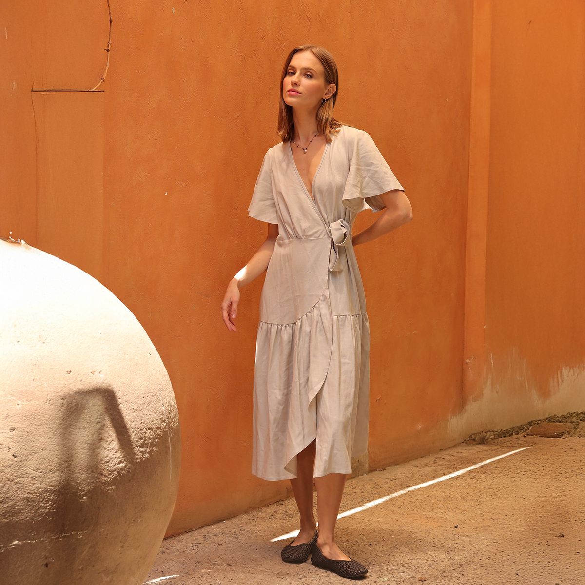 CALEDONIA LABEL - Vestido Maxi Lino Mujer Caledonia