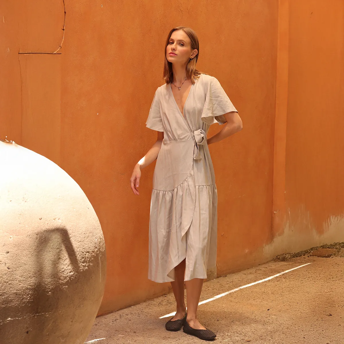 CALEDONIA LABEL - Vestido Maxi Lino Mujer Caledonia